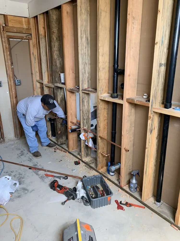 Commercial rough-in plumbing for Water Heater Replacement in Energy Corridor